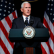 U.S. Vice President Mike Pence speaking earlier today at the Pentagon, where he announced the creation of the new Space Force.